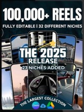Creative Digital Vault 2025 Release 100,000+ Editable Reels with Marketing Guide