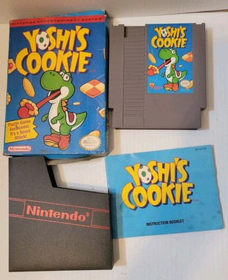 Yoshi's Cookie (Nintendo Entertainment System, 1993) NES COMPLETE w/ Box manual