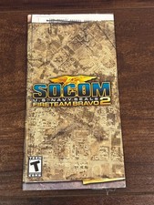 Socom Fireteam Bravo 2 Navy Seals Sony PSP Playstation Portable Manual Only
