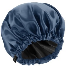 Gorro de ducha con forro de sat n aut ntico, reutilizable e impermeable