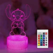 3D Night Light for -16 Colors 3D Illusion Lamp with Remote  Touch,Bedroom De...