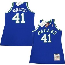 1998-99 Dirk Nowitzki #41 Mavericks Mens Mitchell & Ness Authentic Jersey $260