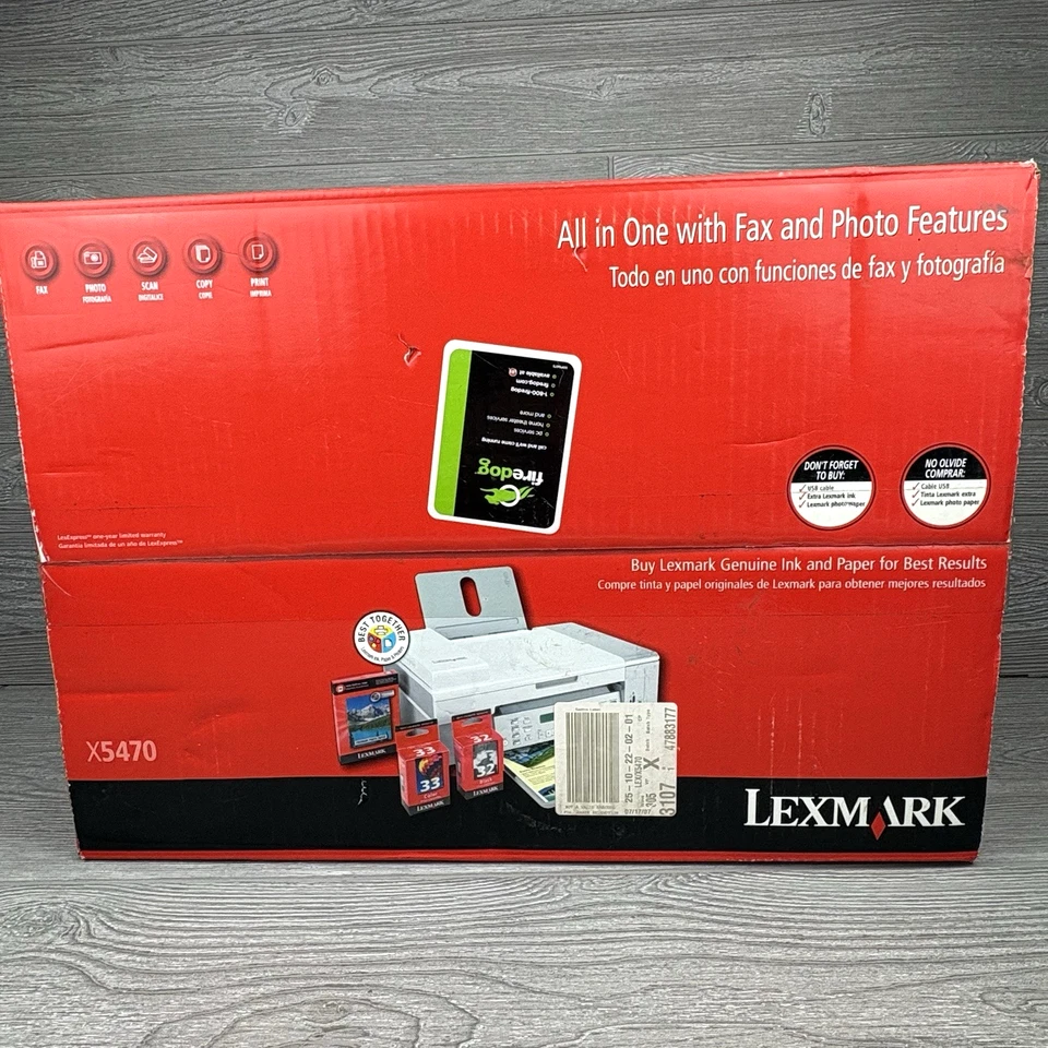 Lexmark X5450 All-In-One Inkjet Printer Color New Sealed - Image 3 of 4