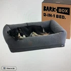 Bark Cooling Gel Memory Foam Bolster Dog Bed Sand or Black  New in Box 24x16x8"