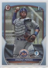 2023 Bowman 1st Edition Sky Blue Foil Vincent Perozo #BPPF-102 6j0
