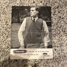 Vintage Greenock Knitting Pattern Slipover Mens B478 40’s 50’s 