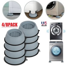 4/8 Anti Vibration Washing Machine Mats Support Anti-Slip Rubber Feet Base Pads