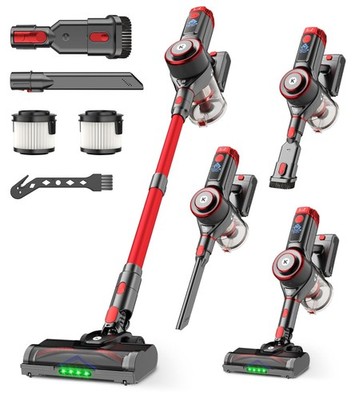 KTTLDRN Cordless Vacuum Cleaner, 650W, 55KPa Powerful Stick Vacuum, 70-Min Ru...