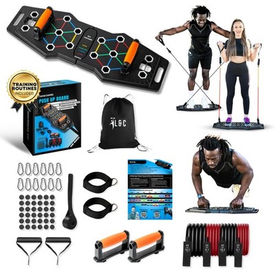 Push Up Board for Full Body Workout - Versatile Home Workout Equipment with Q...
