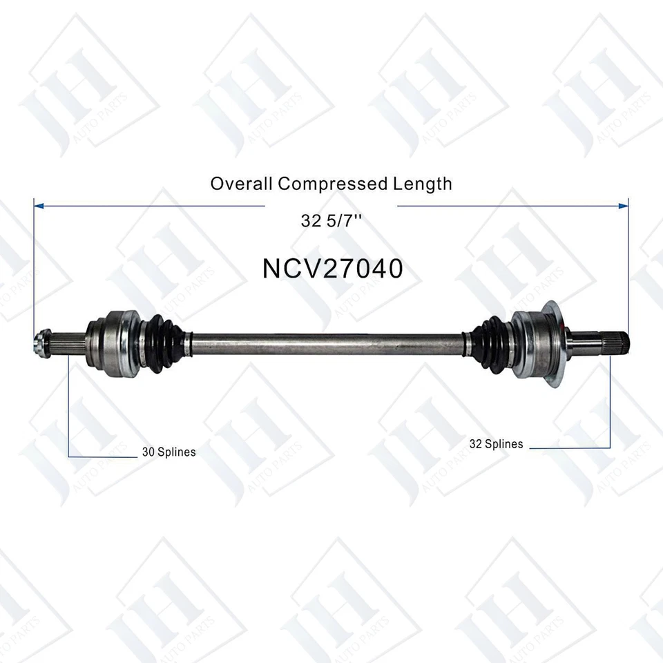 OE Rear Right Passenger CV Axle Shaft For 13-18 BMW 650i xDrive Gran Coupe RWD - Image 2 of 4