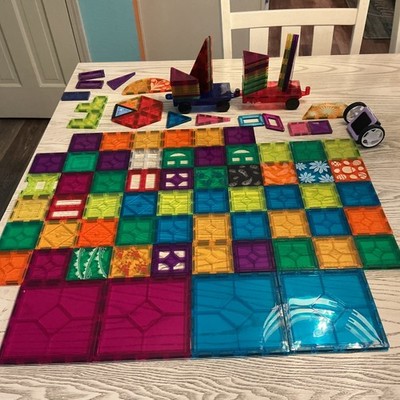 Magformers & Magna Tiles Magnetic building toys Lot Of 100+