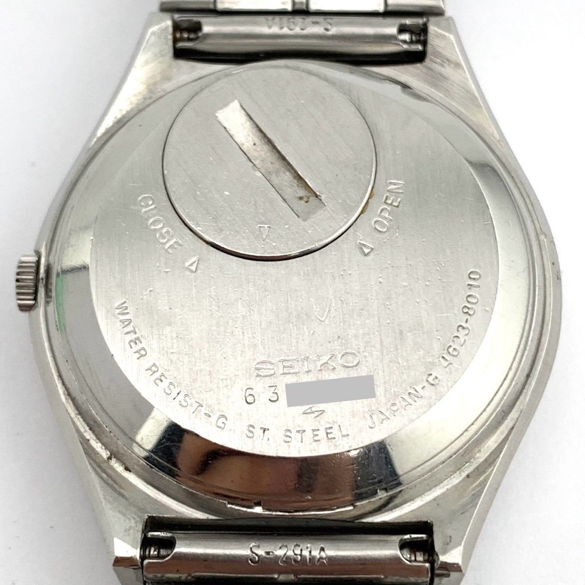 SEIKO Type II 4623-8010 Day/Date men Quartz Green Dial Watch Japan