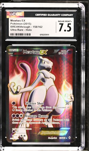 Mewtwo-EX graded CGC 7.5 for sale on eBay
