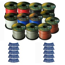 Harmony Car Primary 16 Gauge Power or Ground Wire 1200 Feet 12 Rolls Multi Color