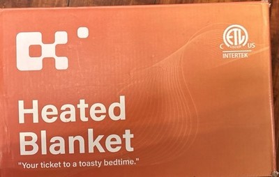 Electric Heated Blanket Throw Soft Warm Adjustable Heat ETL Certified Cozy