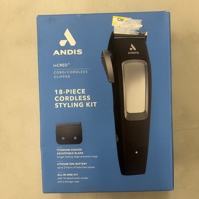 Andis inCRED Lithium-Ion Cordless Hair Trimmer Kit - 19pc