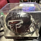 Morten Anderson Signed Atlanta Falcons Riddell Mini Helmet “2544 Points”