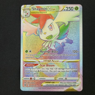 OFF CENTER OC Shaymin 173/172 Brilliant Stars VSTAR Holo SWSH09 Pokemon Card