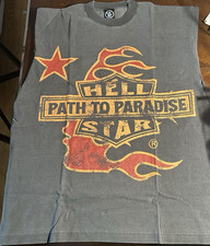 Hellstar Path to Paradise Tour Sleeveless Graphic Print T-Shirt Gray Men