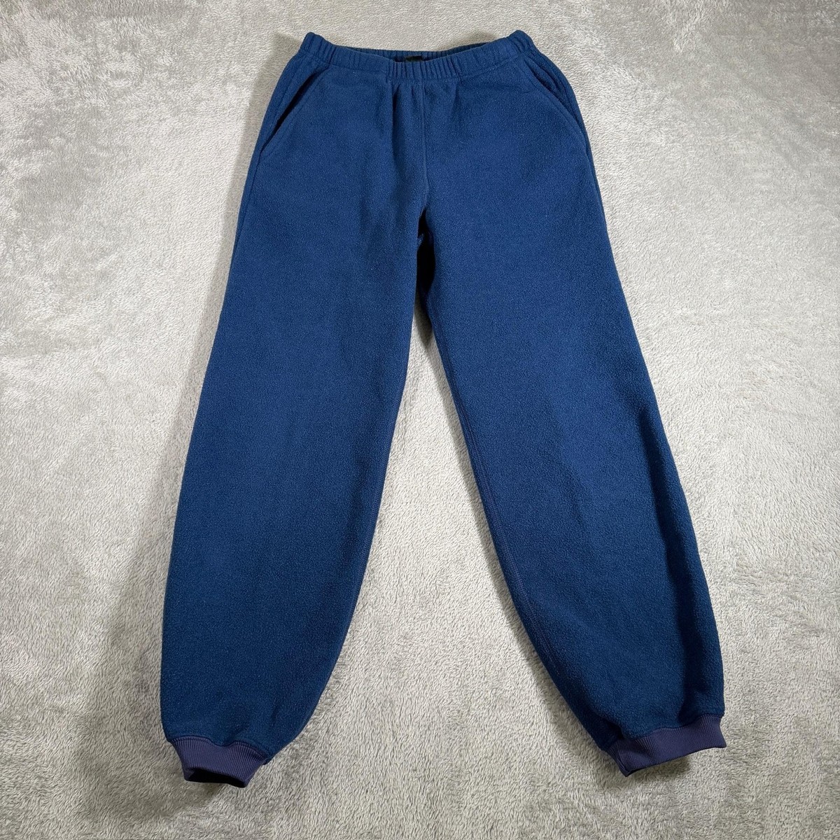 Vintage Patagonia Fleece Sweatpants Kids 14 Blue Capilene USA
