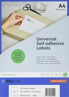 Rillprint Universal-Etiketten 105 X 148 Mm Weiß 400 Etiketten