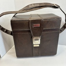 Vintage Faux Leather Camera Case Carrying Bag NO CAMERA or Accessories. 1970s
