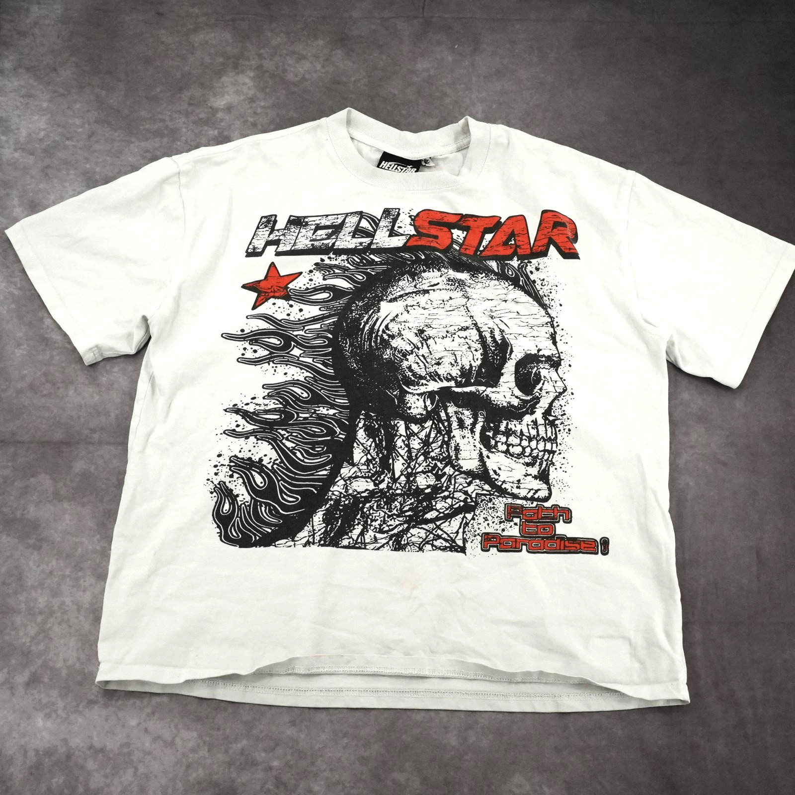 Hellstar Human Development White Graphic T-Shirt … - image 1