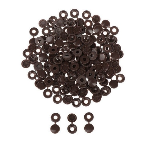 100/200X Plastic Hinged Screw Cover Cap Screw Covers Fold Snap Protective Caps - Bild 15 von 18