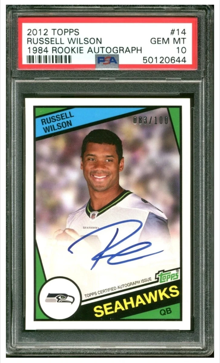 Russell Wilson Autograph Football Trading Cards for sale | eBay