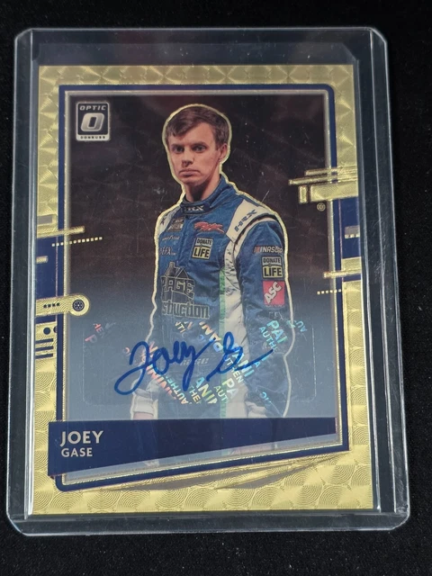 Joey Gase 2021 Donruss Racing Autograph Gold Vinyl 1/1