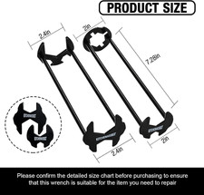 Multifunctional Basin Wrench Set - 2Pcs Universal Sink Tool for Tight Spaces