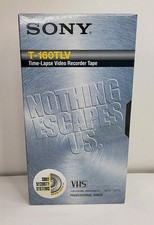 Sony T-160TLV Pro Professional Grade VHS Time Lapse Security Video Tape New HTF