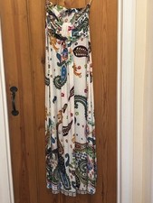 AX Paris Paisley Maxi Dress Size 10 Boho Sleeveless Summer Holiday