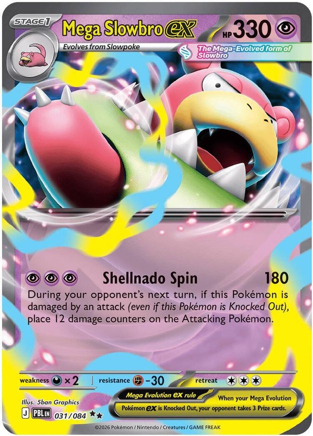 Pokemon Mega Slowbro ex (31/126) Pitch Black NM HOLO