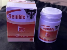 Ceva Senilife Nutritional Supplement for Elderly Dogs 30 Capsules Exp 08/26