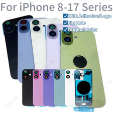 Replacement Back Glass Big Hole Lot For iPhone 17 16 15 14 13 12 11 X Rear Cover