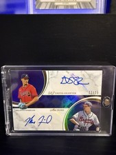 2024 Topps Dynamic Duals 39A AJ Smith-Shawver Max Fried Purple Auto 12/25 Braves