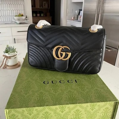 Gucci GG Marmont Small Shoulder Bag Black