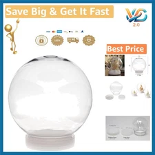 5 Inch Plastic DIY Snow Globe Craft Kit Customizable Shatterproof