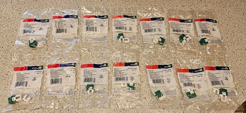 Neu Leviton 61110-RV6 Cat6 Ethernet Netzwerkbuchsen 14 Stück grün
