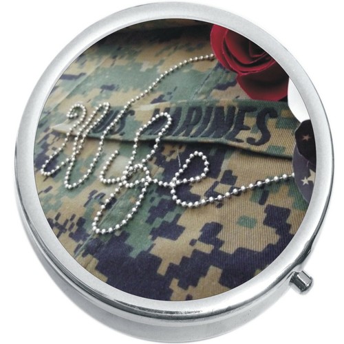 Marine Wife Medicine Vitamin Compact Pill Box - Bild 1 von 4