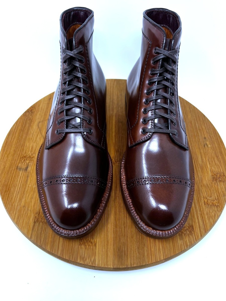 2005 アランvintage 6年 57.4% NEW IN BOX RARE ALDEN Color 4 Shell Cordovan Perforated Cap Toe