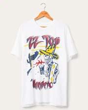 Junk Food Clothing Mens ZZ Top Mescalero Flea Market Tee Shirt New XS, L, 2XL