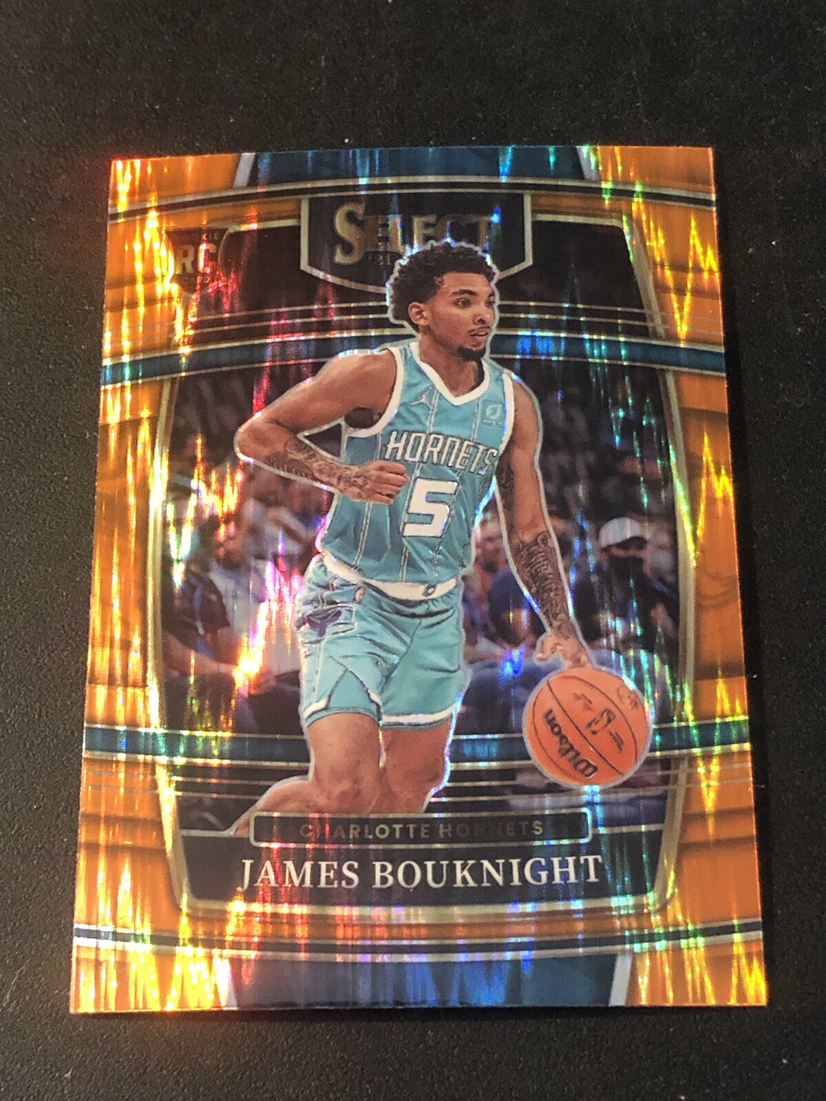 2021-22 Panini Select Concourse Orange Flash Prizm James Bouknight #37 Rookie RC