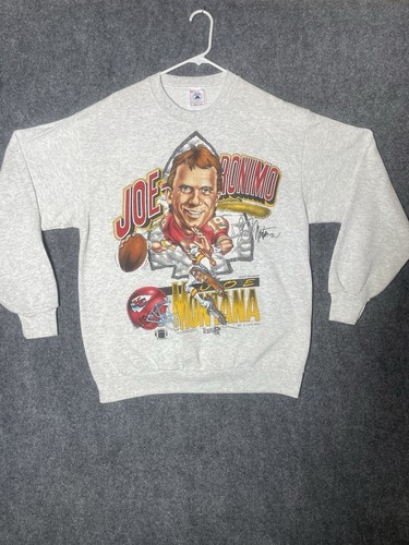 Vintage 1994 Kansas City Chiefs Super Bowl Caricature Sweater XL Joe Montana NFL - 第 1/17 張圖片