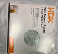 HDX Wall Repair ALUMINUM MESH patch 2 of each 4*4,6*6,8*8, 6 total
