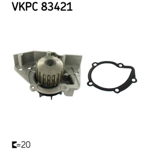 SKF Wasserpumpe Vkpc 83421-image