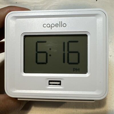 Capello - Dual Alarm Clock with USB Phone Charger