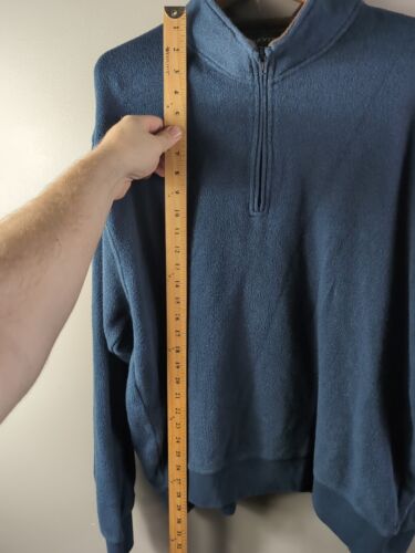 Orvis Mens Long Sleeved Sweater XXL 1/4 Zip Blue Item # 2XL 26XE 685576 - Picture 8 of 12