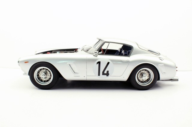 1961 Ferrari 250 Gt Swb Silver 14 Le Mans Winner Top Marques Mib Le 112 Resin